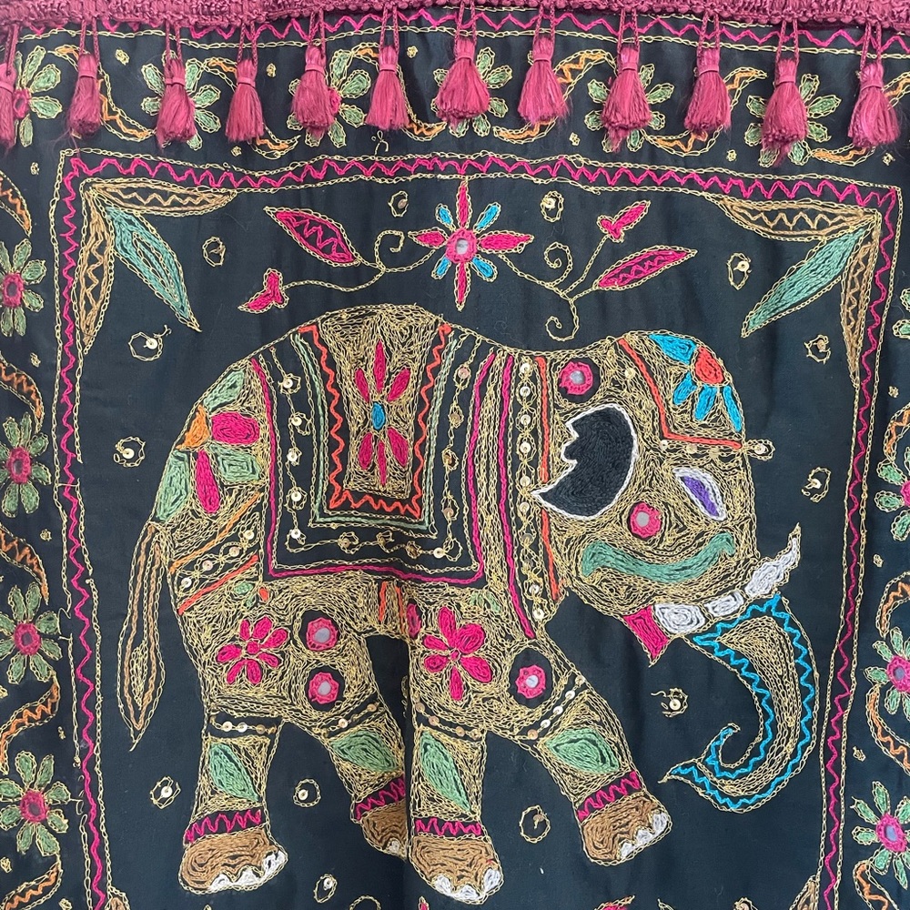 Vintage 1990's by designer Ann Ferriday one of a kind denim embellished jacket - Picture 5 of 9